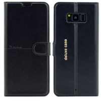 Handy Schutz Hülle S8 PLUS schwarz PU deluxe case Bumper luxus Smartphone CaseHandy Schutz Hülle S8 PLUS schwarz PU deluxe case Bumper luxus Smartphone Case